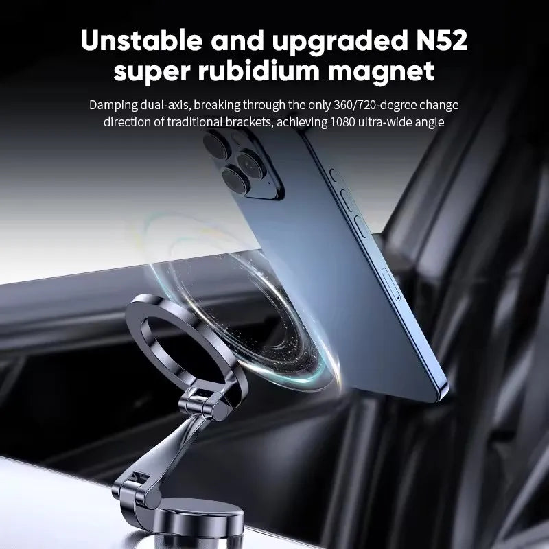 360° Magnetic Car Phone Holder – Secure MagSafe Mount
